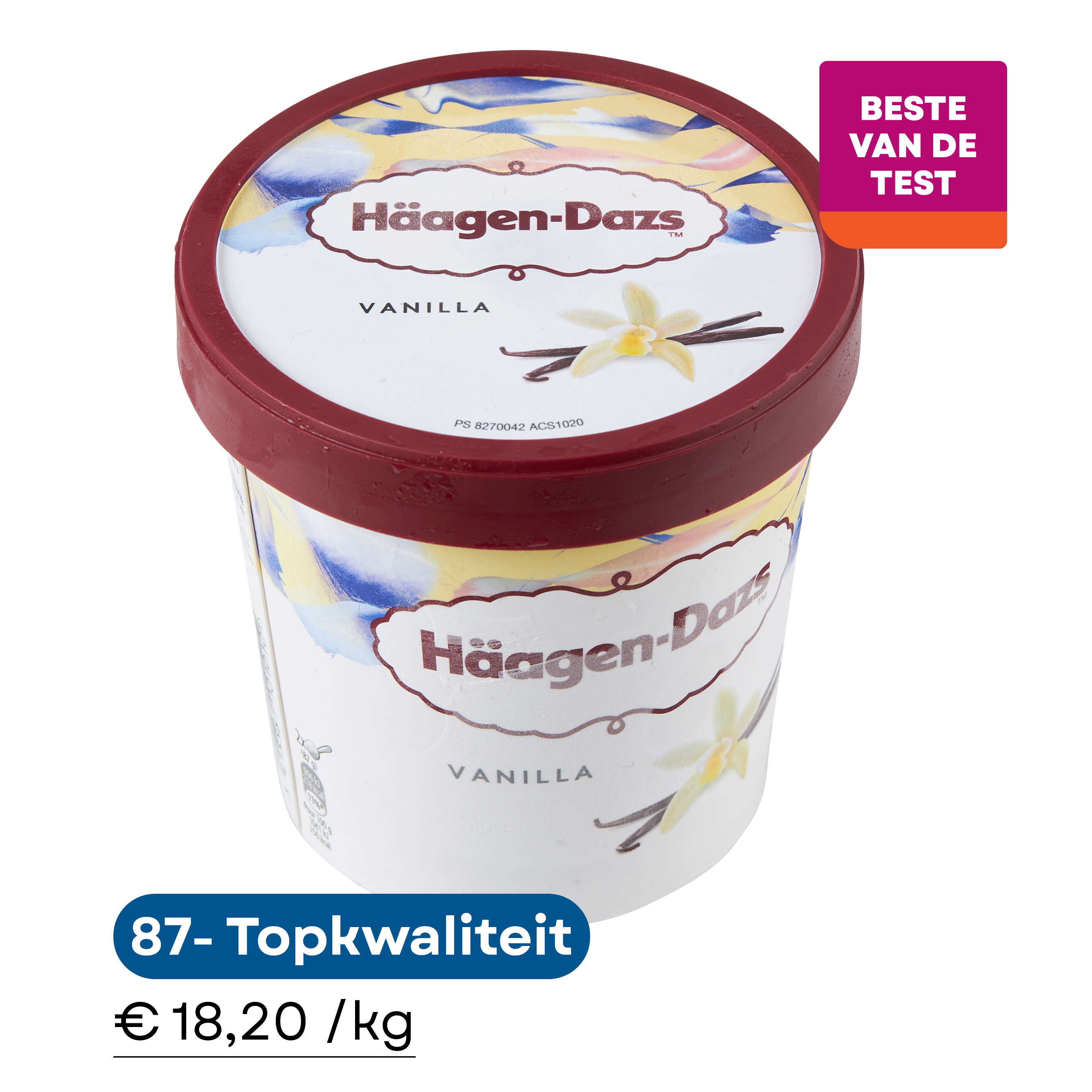 beste vanille ijs Haagen Dazs